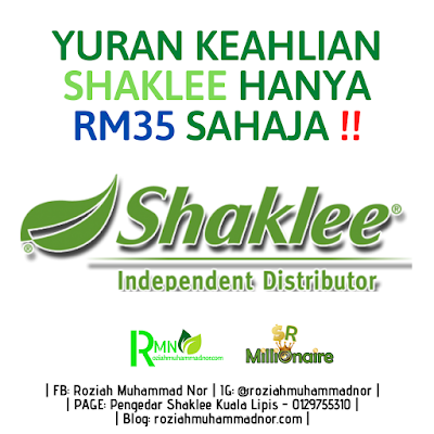 Yuran Keahlian Shaklee RM35