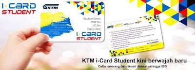 Cara Mohon Kad Diskaun Pelajar KTM i-Card Student Secara Online