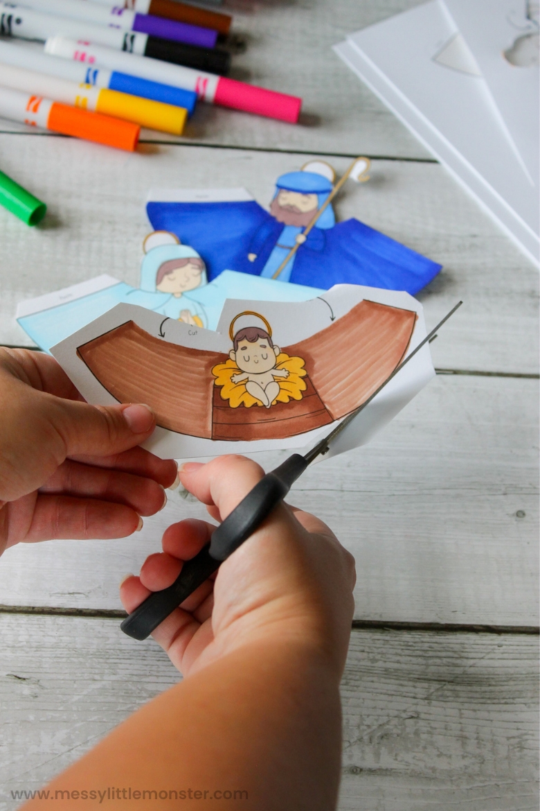 cut out nativity scene printable