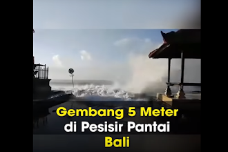 Pesisir Pantai di Bali Selatan Porak Poranda, Gelombang 5 Meter Terjang Sejumlah Rumah hingga Ambruk