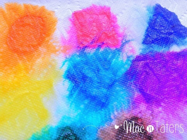Paper Towel Fine Motor Shape Art