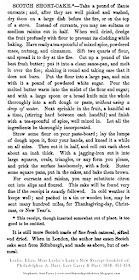 Civil War Era Scotch Short Cake Recipe with Zante Currants. Keeps well and good for shipping from the home front to the troops.   