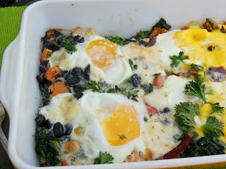 Spinach Tomato Egg Bake