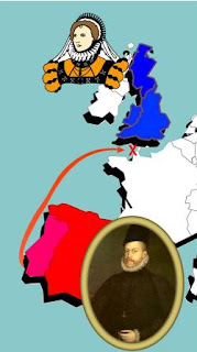 Map of Spanish Armada