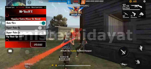 Download MrVsxRX Mod Menu Apk Free Fire VIP| Antiban, ESP Line, Headshot 100%