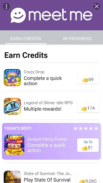 earn rewards from Meetme