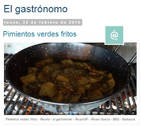 Pimientos verdes fritos - Migas extremeñas - Recetas TOP10 de El Gastrónomo en marzo 2016 - Álvaro García - ÁlvaroGP - el troblogdita