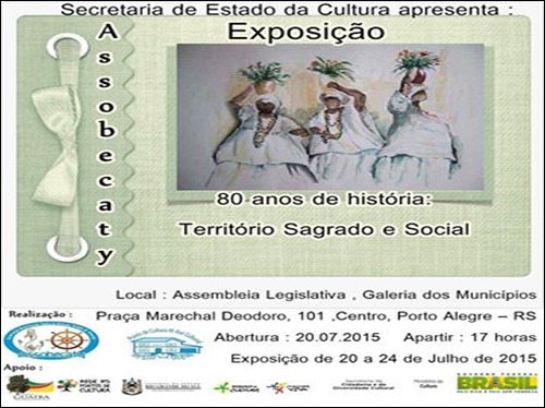 Exposição ASSOBECATY 80 Anos; Território Sagrado e Social