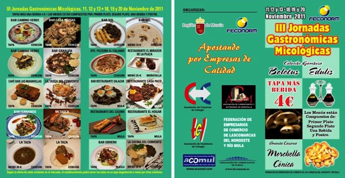 III JORNADAS GASTRONÓMICAS MICOLÓGICAS EN CEHEGIN