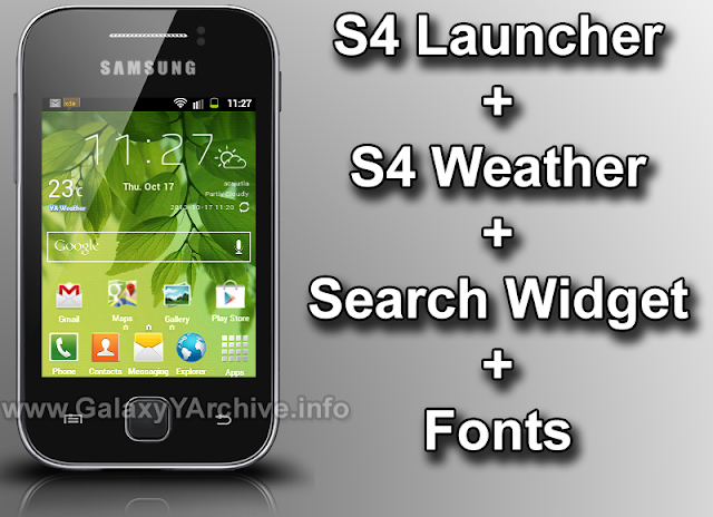 galaxy y s4 launcher