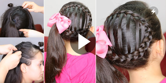 Learn, How To Make Simple And Quick Accented Side Ponytail Hairstyle
