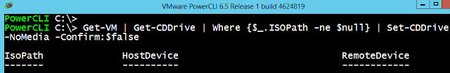 VMware: Desconectar CD DVD ISO con PowerCLI