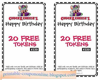 Free Printable Chuck E Cheese Coupons