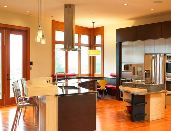 Desain Kombinasi Dapur dan  Ruang Makan Modern Rancangan 