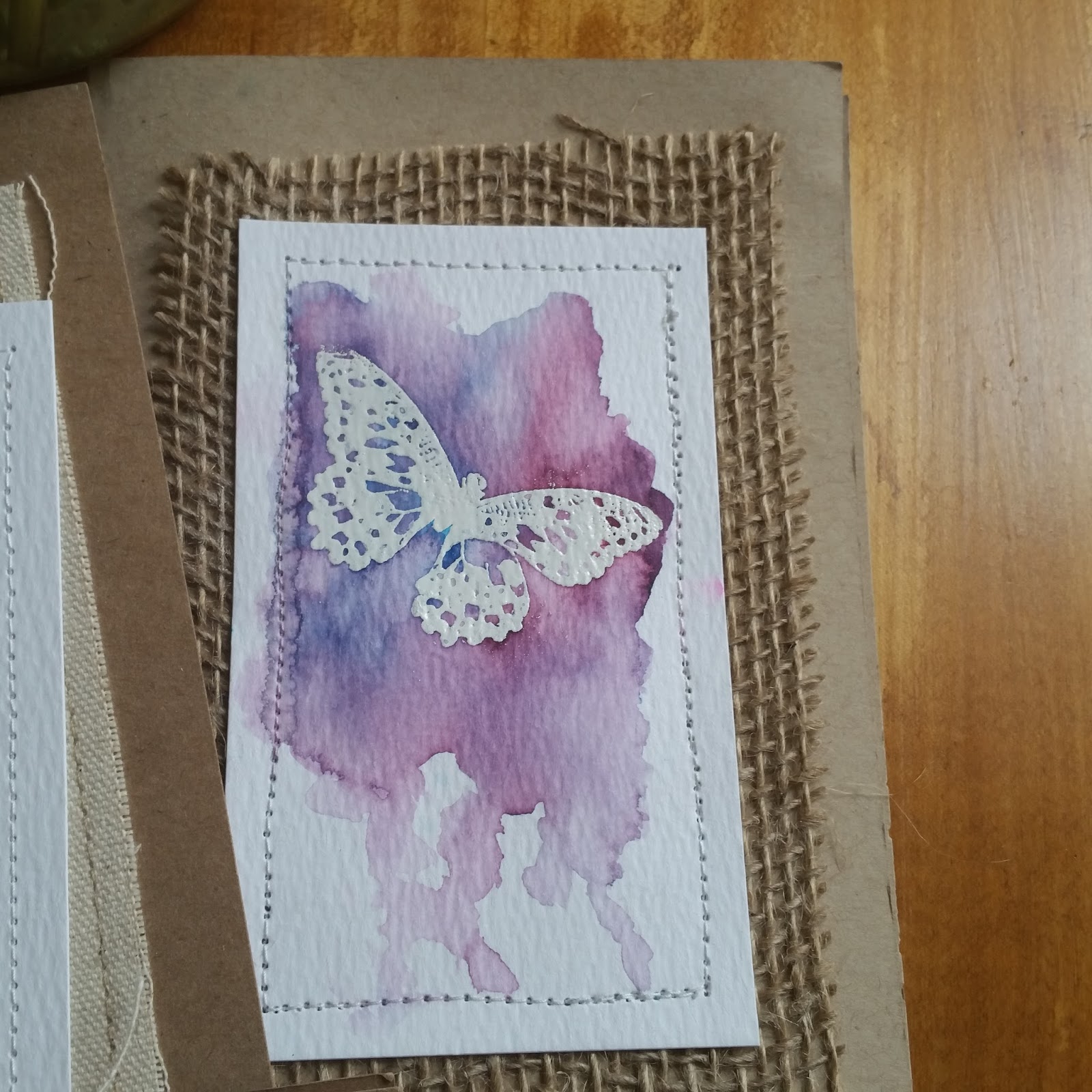 Ken's World in Progress: Watercolor Cards with Color Burst