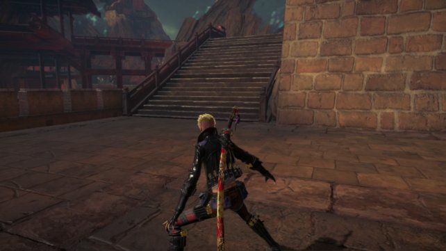 Location of the crow in chapter 5 of Bayonetta 3.