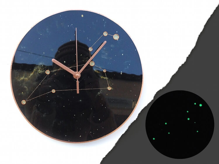 Artist Creates Wall Clocks That Glow In The Dark And Depict The Incredible Beauty Of The Solar System