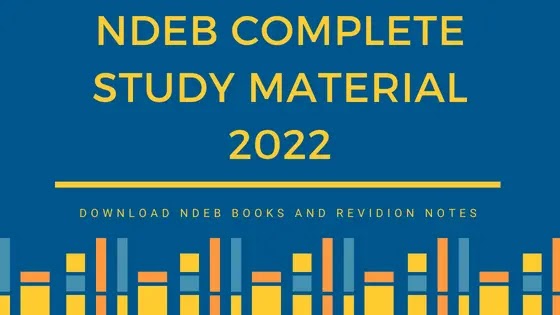 NDEB Complete Study Material Notes and Links 2022