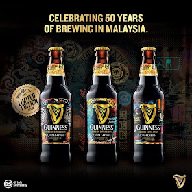 Guinness Malaysia, 50 Years Anniversary, 50 Years Together, 50 Years Limited Edition Designs, Guinness three limited edition designs, Guinness Foreign Extra Stout 