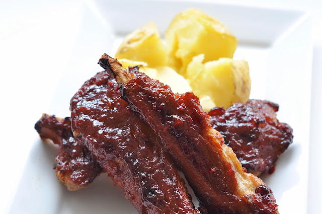 Sticky Sweet Chilli Pork Ribs ~ Simple Food