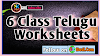 6th Class Telugu Worksheets 