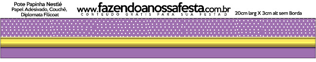 Purple and Gold Free Printable Candy Bar Labels.