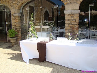 Mariage, celtique, centre de table, celte, buffet, structure, fleurs, plume, cala, porte menu, fée, farfadet, troll, décor mur, flute