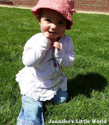 Toddler in the garden