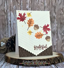 Sunny Studio Stamps: Fishtail Banner II & Autumn Splendor Fall Leaves Card by Kimberly Rendino.