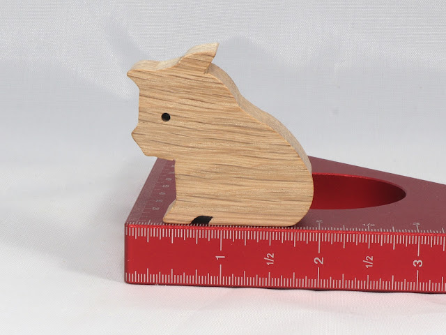 Handmade Wood Toy Sitting Pig Cutout From My Itty Bitty Animal Collection, Unpainted and Ready to Paint