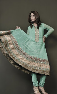 Embroidered Dresses Collection for Eid 2011 by Kumash
