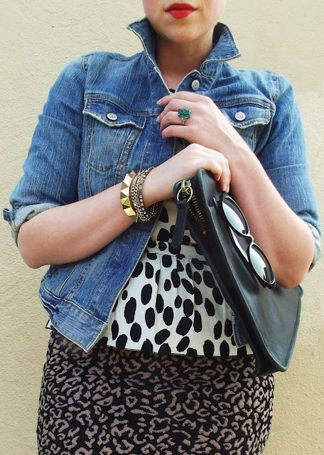 pattern mixing, seattle, street style, in style, fashion, polka dots, leopard print, fleur d'elise, vintage coach