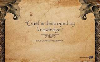 Grief is destroyed by knowledge