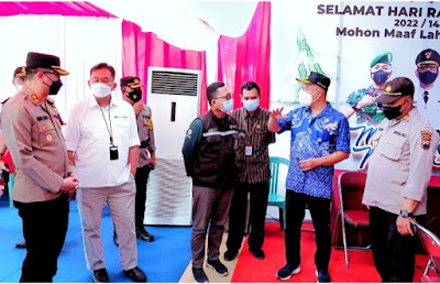 Bupati Banyumas Bersama Forkopimda Pantau Kesiapan Pos Pam Lebaran 1443 H - 2022