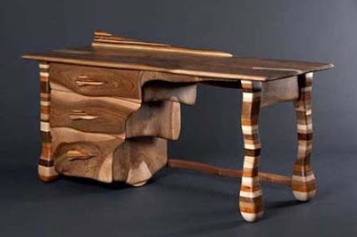 wood desk designs