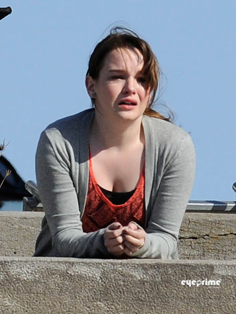Kay Panabaker cries on Set of her Movie Cyber Bully in Montreal Apr 27