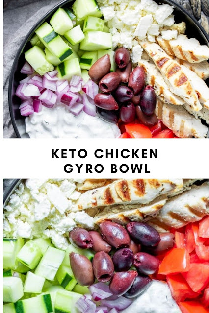 KETO CHICKEN GYRO BOWL