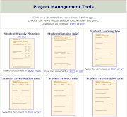 Project Based Learning. A really useful set of templates to download and .