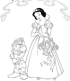Snow White And The Seven Dwarfs Coloring Pages Free 5