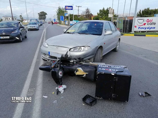 Τροχαίο ατύχημα με τραυματία delivery στο Άργος