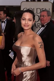 celebrity actress Angelina Jolie Tattoo