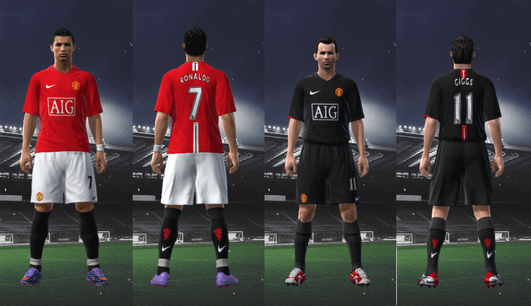 Gol do Esporte: Manchester United Home/Away Kit 2008/2009