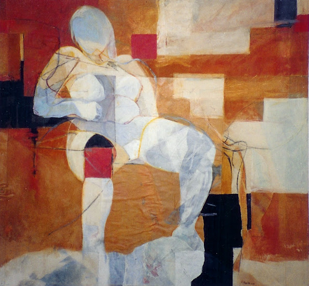 Seated Woman III - Painting -  Rosemary Marchetta