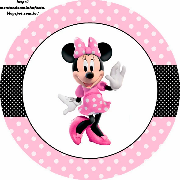 Toppers o etiquetas de Minnie.