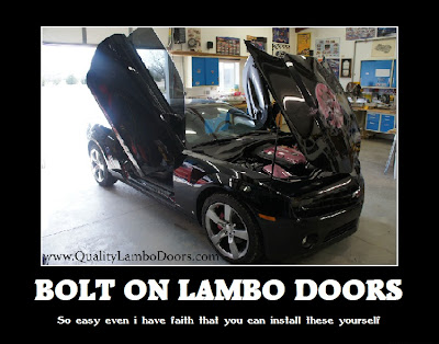 lambo door motivational poster vertical doors