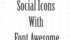 How to Add Font Awesome Social Icons in Blogger