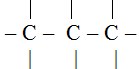 Suatu senyawa hidrokarbon yang ada pangkal dan ujungnya, digambar dengan :