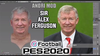 PES 2020 Faces Sir Alex Ferguson by Andri Mod