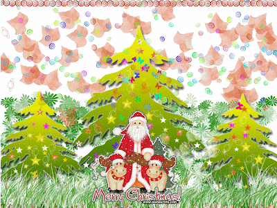 Christmas flash ecard 