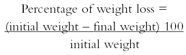 How To Calculate Percentage Of Body Fat Loss